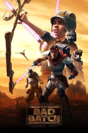 The animated squad on a desert ridge in warm gold light.