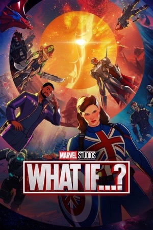Animated heroes arranged around a bright sun, a Union Jack shield at the centre.